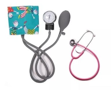 KIT DE TENSIÓMETRO DE ANEROIDE + ESTETOSCOPIO PEDIATRICO TENSIÓMETRO PEDIÁTRICO Y NEONATAL, TENSIÓM - 1
