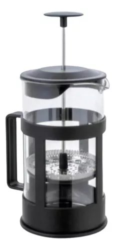 PRENSA FRANCESA CAFETERA MANUAL 600 ML GLASS CAFETIERE COLOR NEGRO - 1