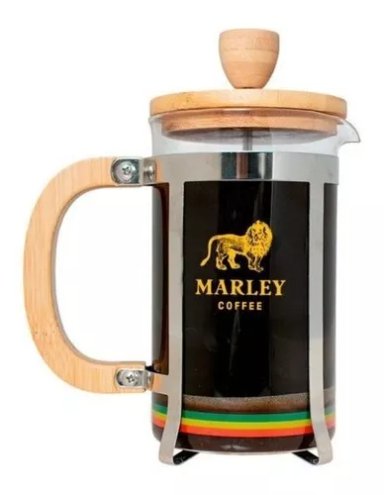 PRENSA FRANCESA 600 ML · MARLEY COFFEE COLOR PLATEADO - 1