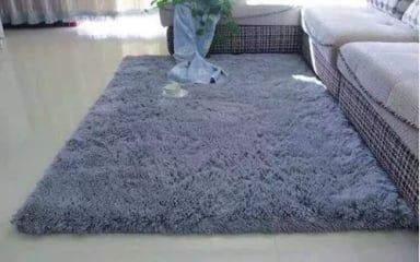 ALFOMBRA PELUDA SUPER SUAVE VARIOS COLORES 1.2 X 1.6 M - 1