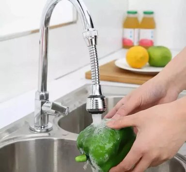 EXTENSIÓN FLEXIBLE LLAVE GRIFO AGUA 360 COCINA BAÑO - 2