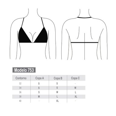 BIKINI MUJER SAMIA TRIANGULO NEGRO - 4