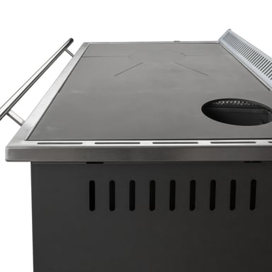 COCINA A LEÑA ALCAZAR EUROPEA M80 GRIS - 13