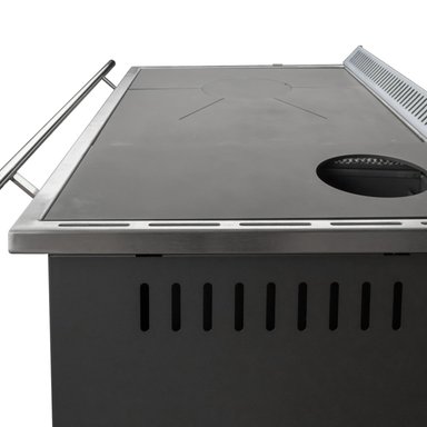ESTUFA ALCAZAR A LEÑA EUROPEA M90 GRIS - 11