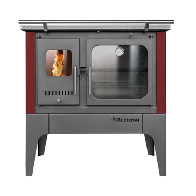 COCINA A LEÑA ALCAZAR EUROPEA S800 BURDEO - 1