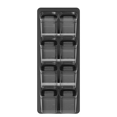 ESPECIEROS HERMÉTICO BLOCK CAJÓN 9 PIEZAS (0,150L) NEGRO - 2