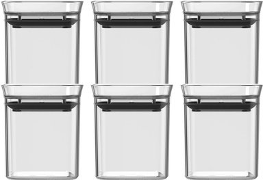 CONJUNTO ESPECIEROS HERMÉTICOS BLOCK 6 PIEZAS (0,150L) TRANSPARENTE - 1