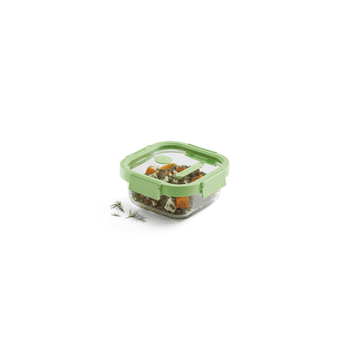 RECIPIENTE HERMÉTICO 100% DE VIDRIO 800 ML CUADRADO - 2