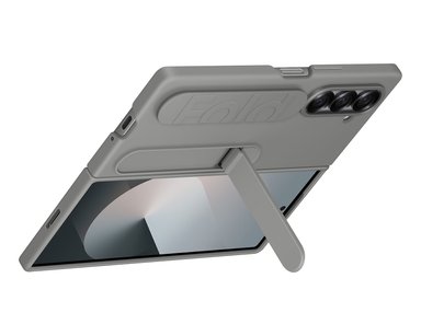 CARCASA DE SILICONA PARA GALAXY S21 FE GRIS - 5