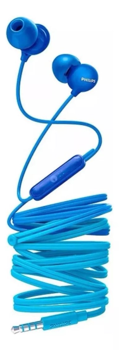 AUDÍFONOS PHILIPS MANOS LIBRES TAE1105 AZUL - 2