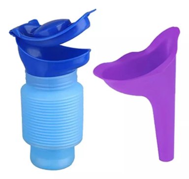 SET URINARIO PORTÁTIL EMERGENCIA REUTILIZABLE, INODORO - 1