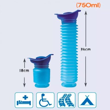 ORINAL PORTÁTIL DE EMERGENCIA PARA ADULTOS ESTIRABLE VIAJE F - 3