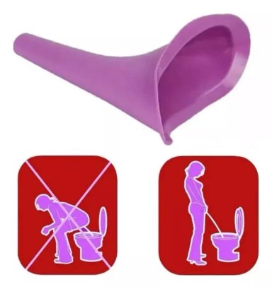 URINARIO PORTÁTIL FEMENINO EMERGENCIA REUTILIZABLE PURPURA - 3