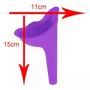 URINARIO PORTÁTIL FEMENINO EMERGENCIA REUTILIZABLE PURPURA - 4