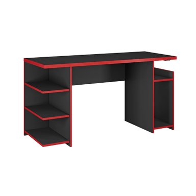 ESCRITORIO GAMER BOKU NEGRO/ROJO - 3