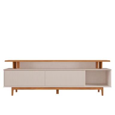 RACK TV70' HOME MOBILI RODAS NT 1385 BLANCO OW/NATURAL - 4