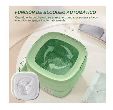 LAVADORA PORTÁTIL PLEGABLE DE SILICONA PARA VIAJES 6 L - 2