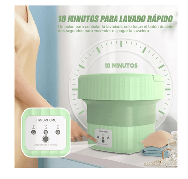LAVADORA PORTÁTIL PLEGABLE DE SILICONA PARA VIAJES 6 L - 3