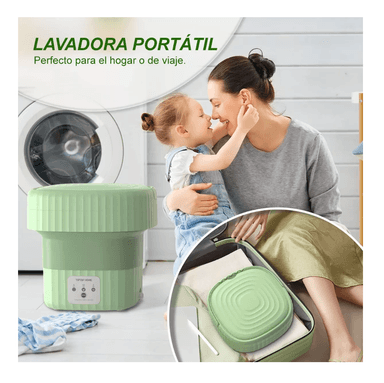 LAVADORA PORTÁTIL PLEGABLE DE SILICONA PARA VIAJES 6 L - 4