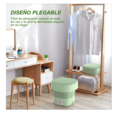 LAVADORA PORTÁTIL PLEGABLE DE SILICONA PARA VIAJES 6 L - 7