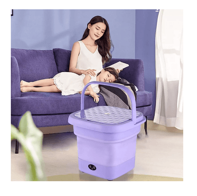MINI LAVADORA PORTÁTIL PLEGABLE 2KG 220V - IDEAL PARA VIAJE - 6