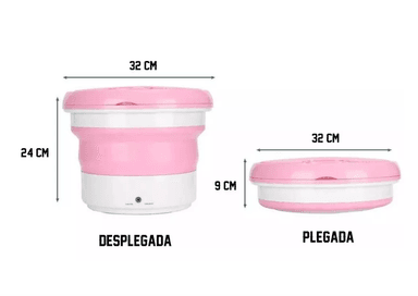MINI LAVADORA PORTÁTIL PLEGABLE LAVADORA PLEGABLE 2 KG - 3