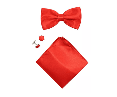 ET HUMITA CORBATÍN RIQUI ROJO S + PAÑUELO + COLLARES - 2