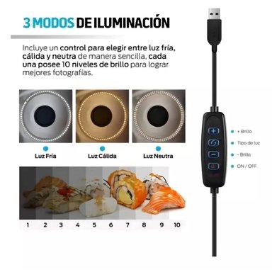 ESTUDIO FOTOGRÁFICO PORTÁTIL RIQUI 40X40 - CAJA DE LUZ PARA FOTO - 8