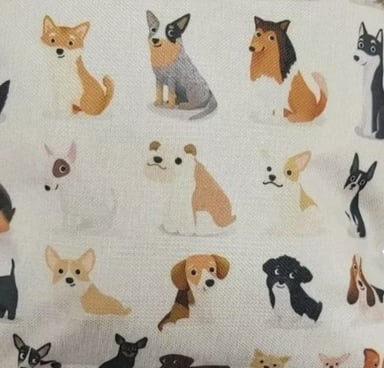 FUNDA COJÍN RIQUI DISEÑO PERRO MULTICOLOR - 3