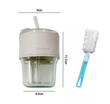 TAZA DE VIDRIO CON BOMBILLA - 2