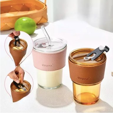 TAZA DE VIDRIO CON BOMBILLA - 7