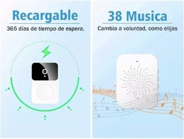 TIMBRE RIQUI INALÁMBRICO EXTERIOR PORTÁTIL - 8