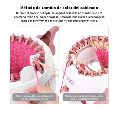 MAQUINA PARA TEJER RIQUI CON TELAR GIRATORIO DE 22 AGUJAS - 8
