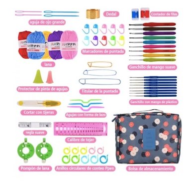 SET RIQUI CON ESTUCHE CROCHET - 6