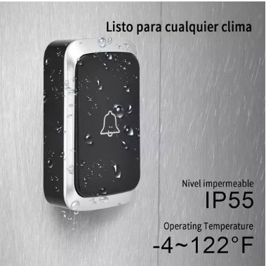 TIMBRE INALÁMBRICO EXTERIOR PORTÁTIL - 5