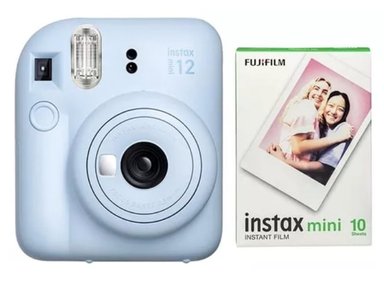 KIT MINI 12 C/PASTEL BLUE + PELICULA 10 FOTOS - 1