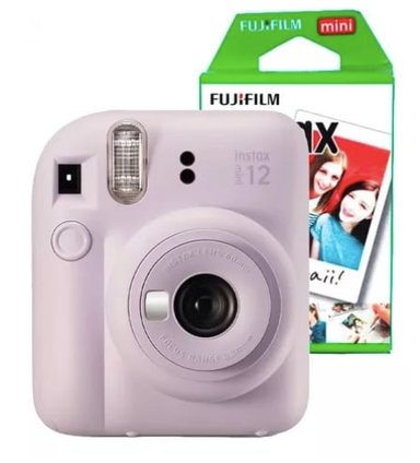 KIT MINI 12 C/LILAC PURPLE + PELICULA 10 FOTOS - 1