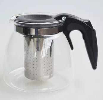 TETERA VIDRIO FILTRO ACERO INOXIDABLE - 3