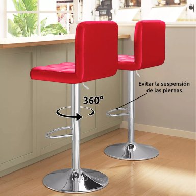 PACK 2 SILLAS PISO BAR - 5