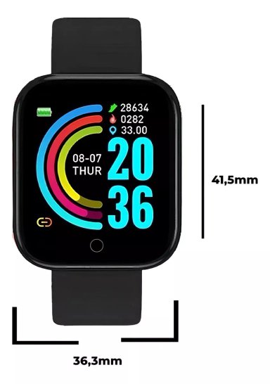 SMARTWATCH SMART BRACELET D20 DISPLAY DE 1.3' - 7