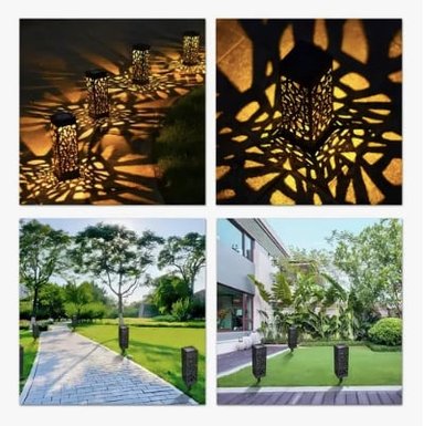 PACK DE 6 FOCOS LED SOLAR ESTACA JARDIN - 6