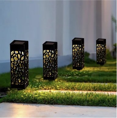 PACK DE 6 FOCOS LED SOLAR ESTACA JARDIN - 7