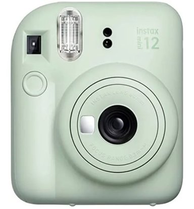 KIT MINI 12 C/MINT GREEN + PELICULA 10 FOTOS COLOR VERDE CLARO - 2