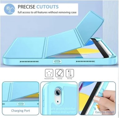FUNDA CARCASA PARA IPAD A16 11 GEN CELESTE - 2