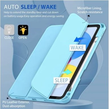 FUNDA CARCASA PARA IPAD A16 11 GEN CELESTE - 3