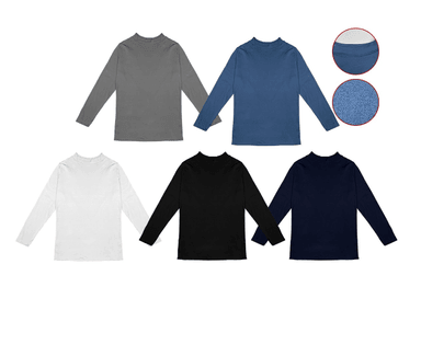 CAMISETA DE HOMBRE CON POLAR LISO CUELLO BEATLE | 12 UNID TALLA: M-XL / XL-XXL - 1