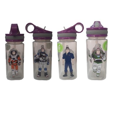 BOTELLA CUADRADA NIÑOS BUZZ LIGHTYEAR DISNEY 500ML - 1