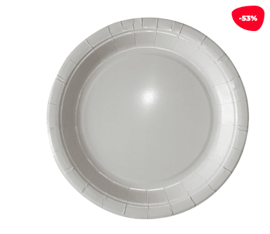 PLATO CARTON BLANCO 23X23CM 6 UNID - 1