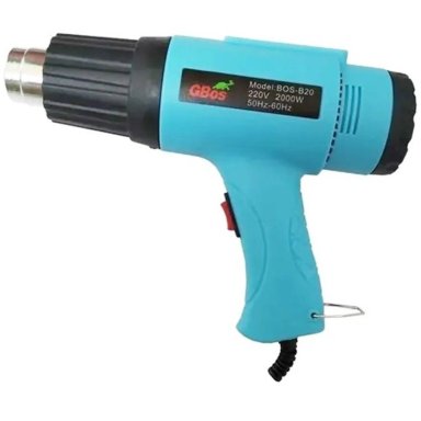 PISTOLA DE CALOR AIRE CALIENTE 2000W AZUL - 1