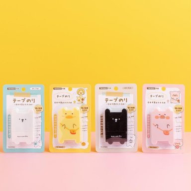 PEGAMENTO EN CINTA ESTILO CORRECTOR DISEÑO KAWAII CUTE OSITO - 6